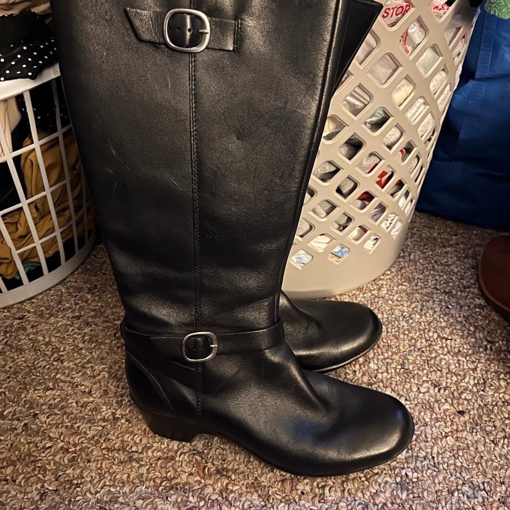 Clarks Black Leather Women’ Boots